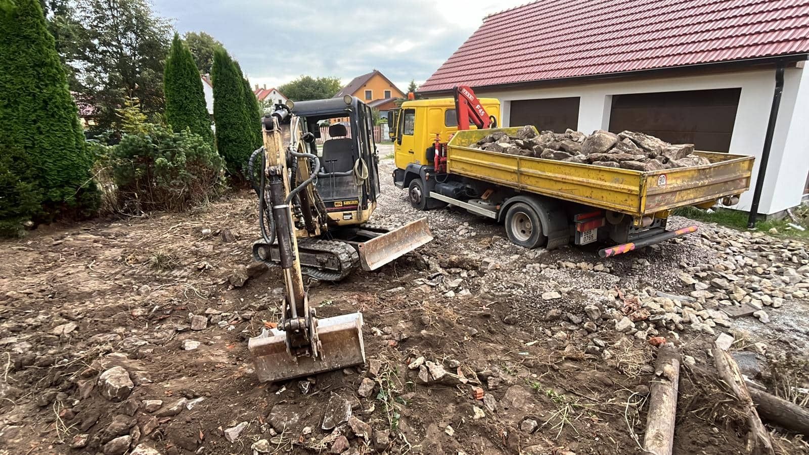 Zemní práce - realizace projektu