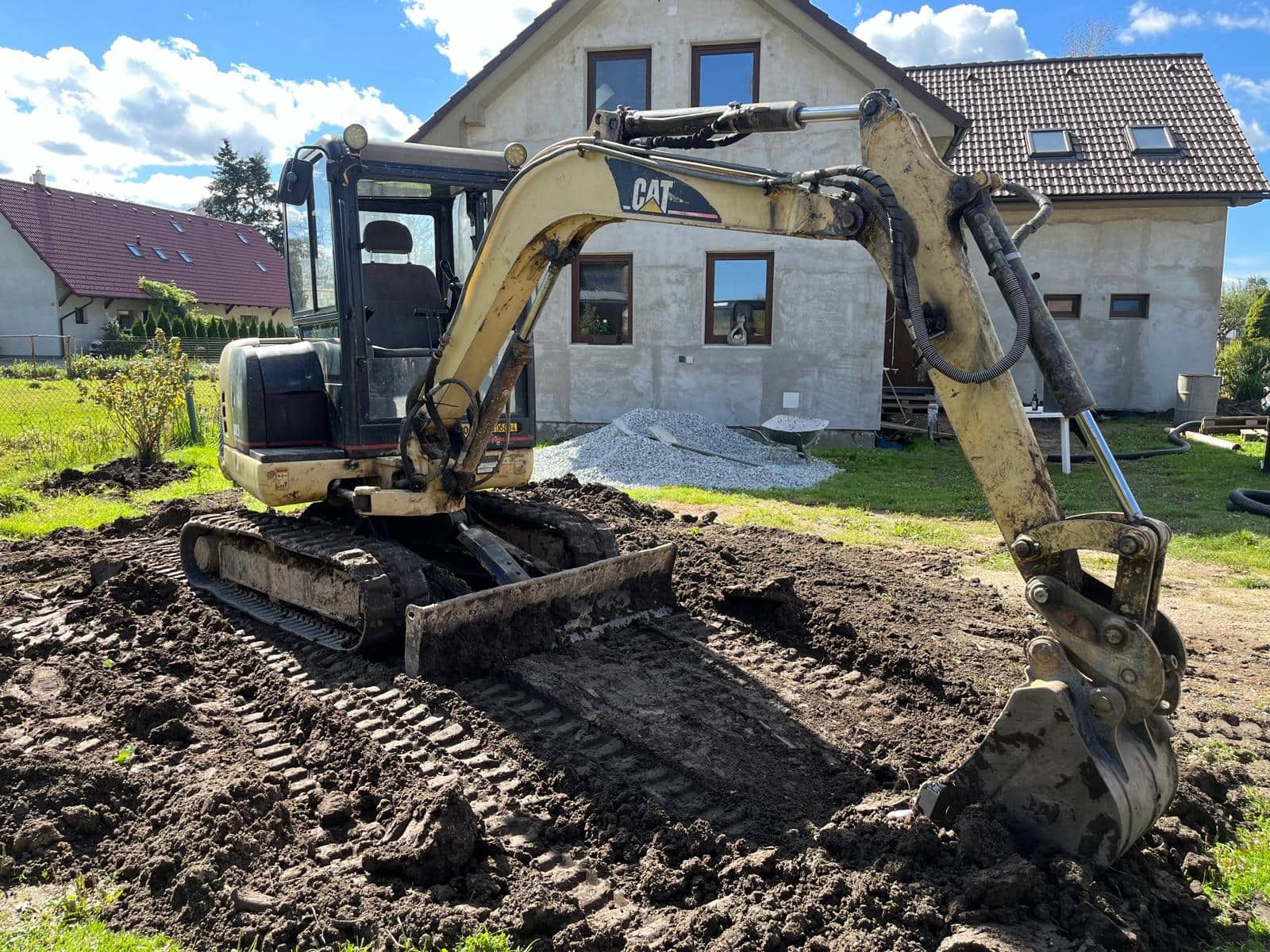 Kopání u rodinného domu